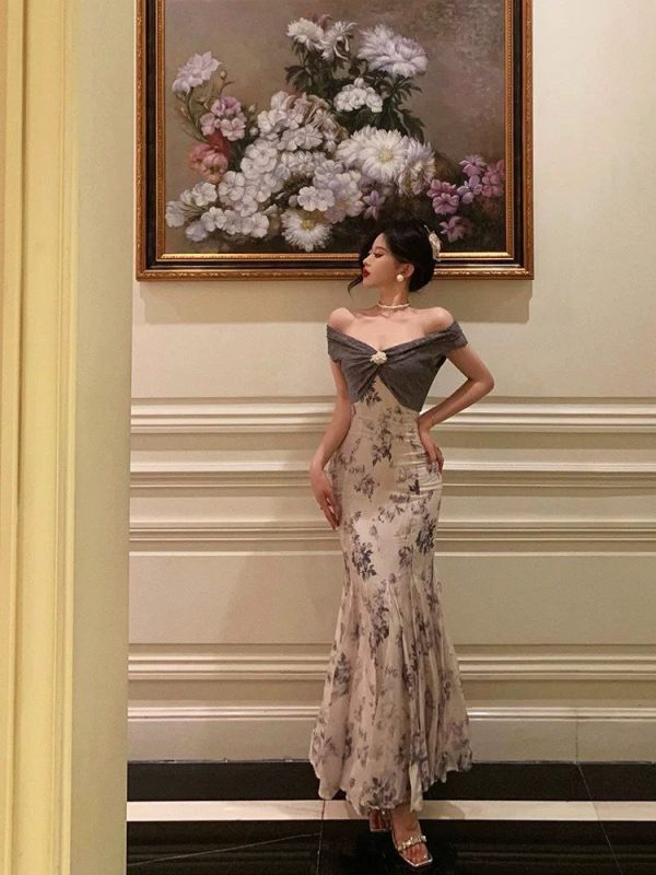 Elegant vintage mermaid dress